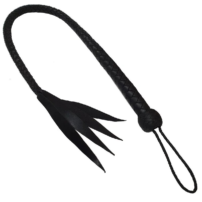 Forked Saddle Leather Snake Whip