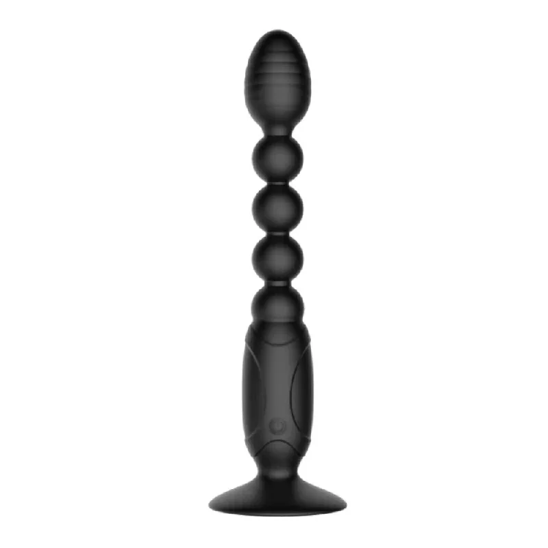 7-8-vibrating-black-beaded-butt-plug-with-suction-cup