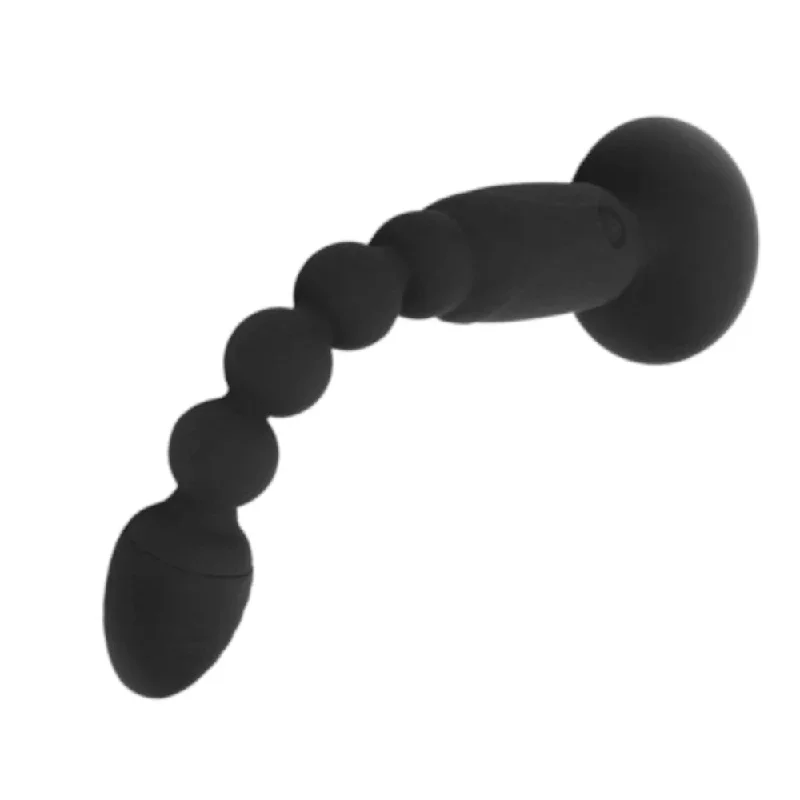 7-8-vibrating-black-beaded-butt-plug-with-suction-cup