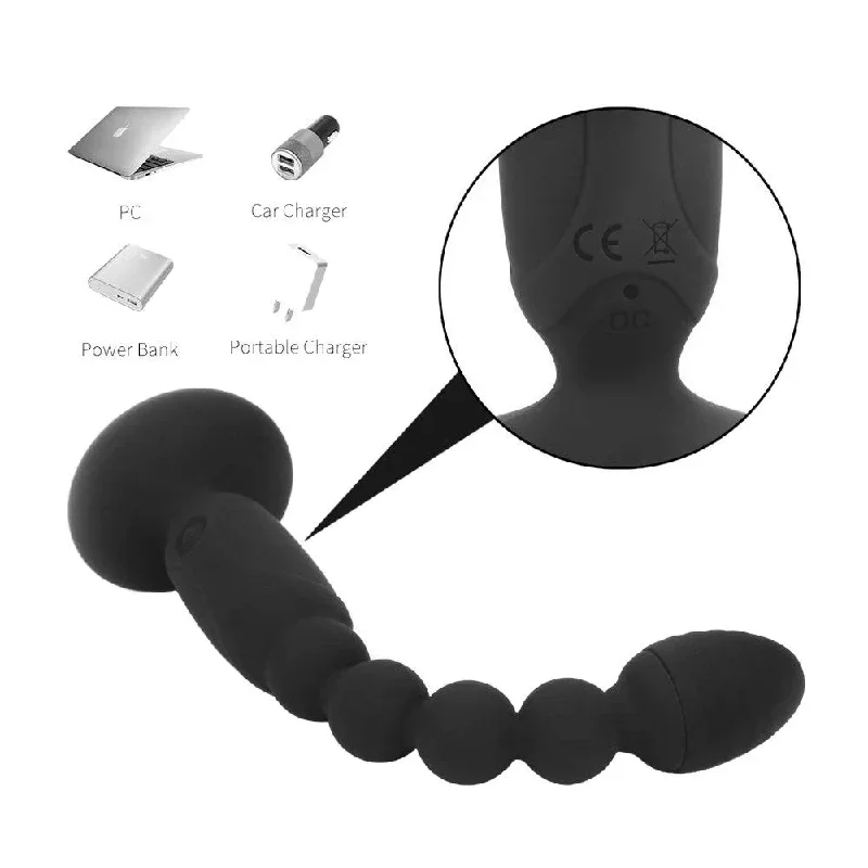 7-8-vibrating-black-beaded-butt-plug-with-suction-cup