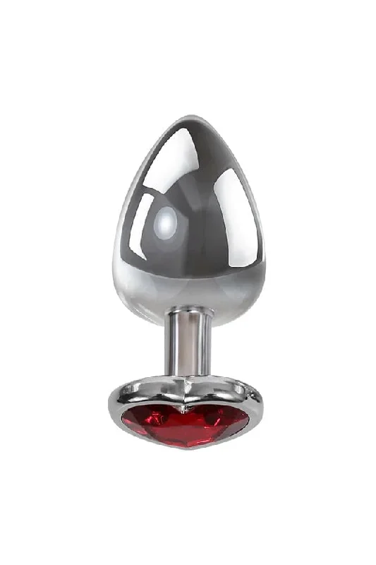 Adam & Eve - Red Heart Gem Anal Plug - Assorted Sizes