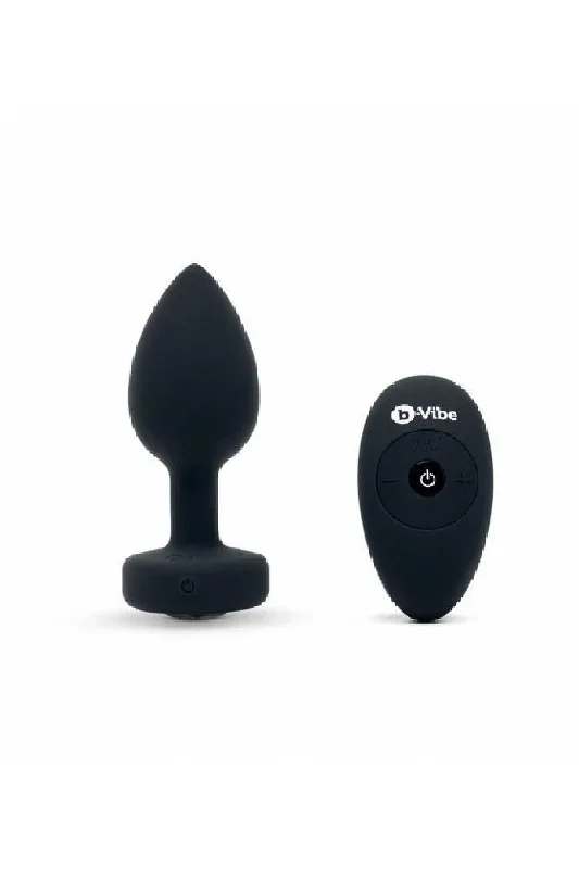 B-Vibe - Remote Control Vibrating Jewel Butt Plug - M/L - Black