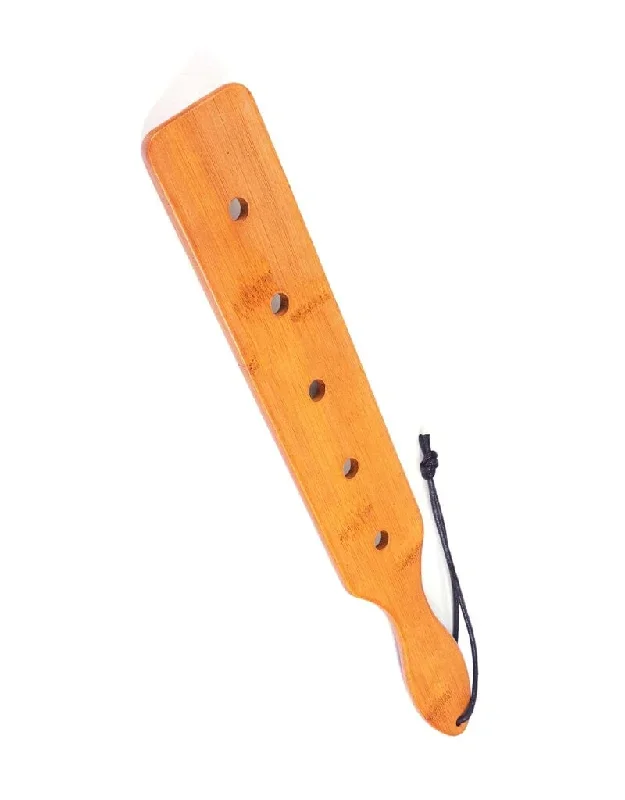 Bamboo Wood Paddle - 14.5"" Long with 5 Airflow Holes