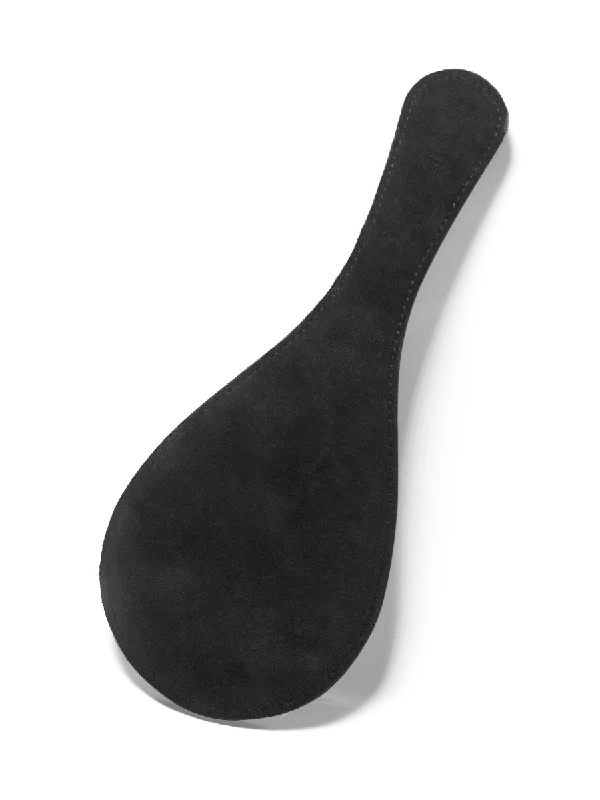 Black Leather Round Paddle