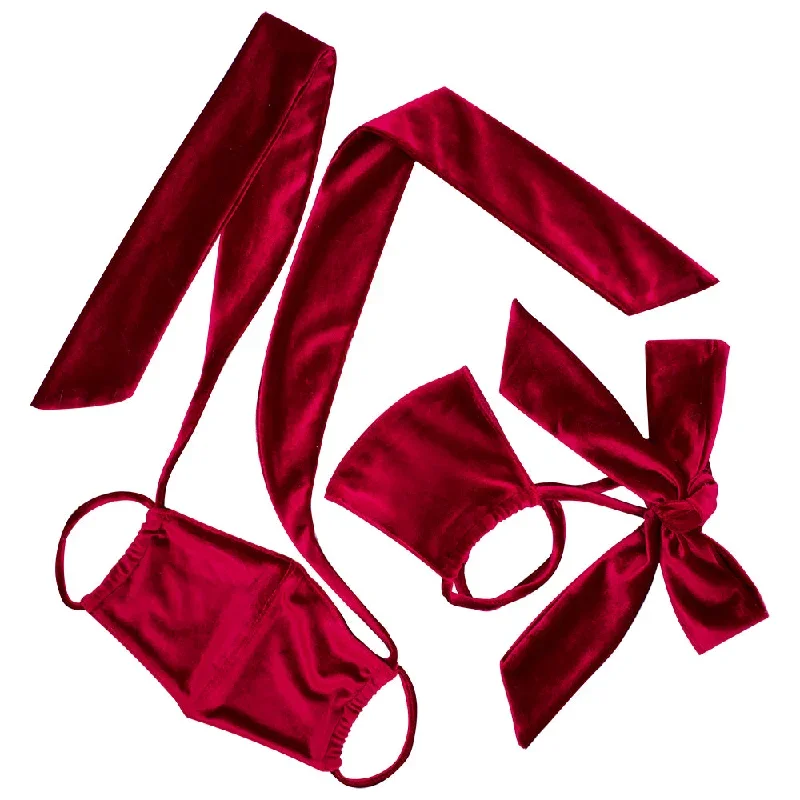 burgundy-velvet-bow-face-mask