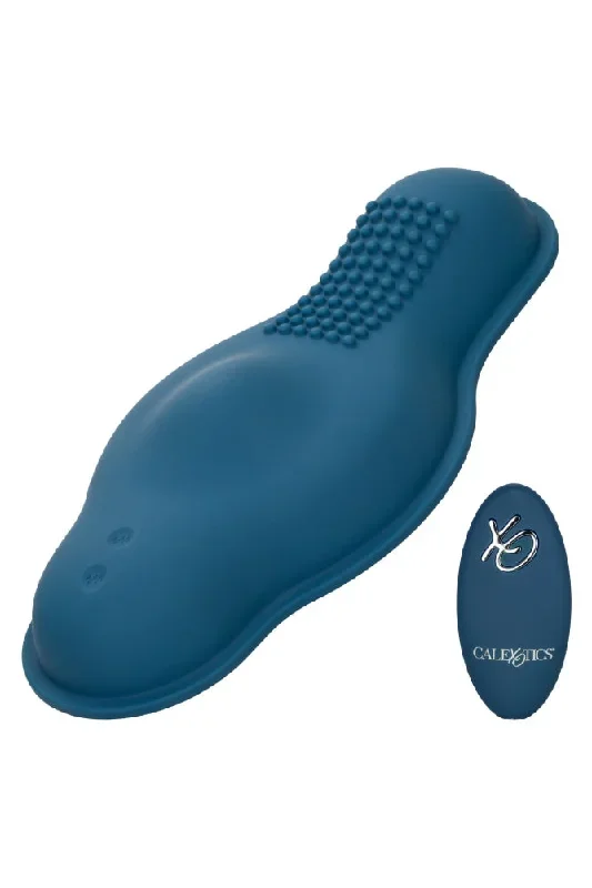 Cal Exotics - Lust - Remote Control Dual Lay-on Bump & Grind Rider - Blue