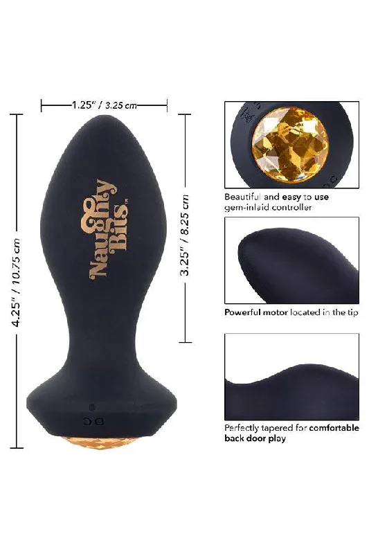 cal-exotics-naughty-bits-shake-your-ass-petite-vibrating-butt-plug