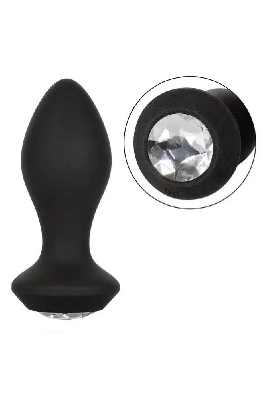 Cal Exotics - Power Gem - Vibrating Crystal Butt Plug - Black