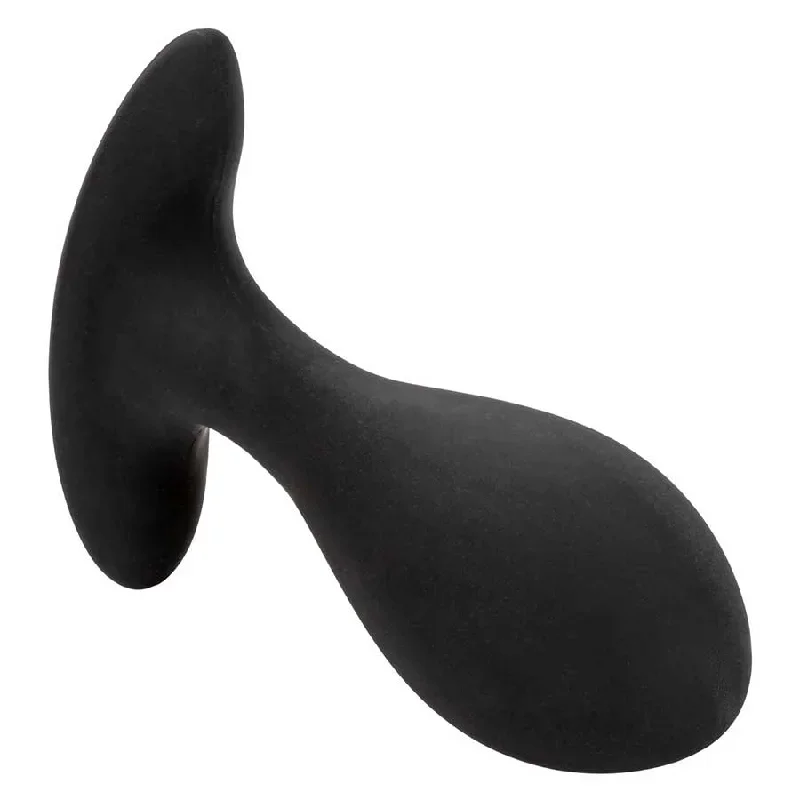 cal-exotics-weighted-black-silicone-inflatable-anal-plug