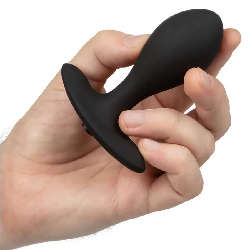 cal-exotics-weighted-black-silicone-inflatable-anal-plug