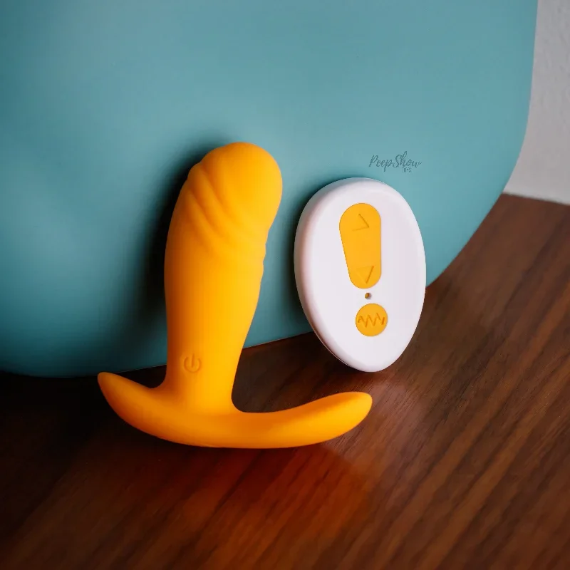 Creamsicle Vibrating Plug with Remote Control by Evolved Novelties