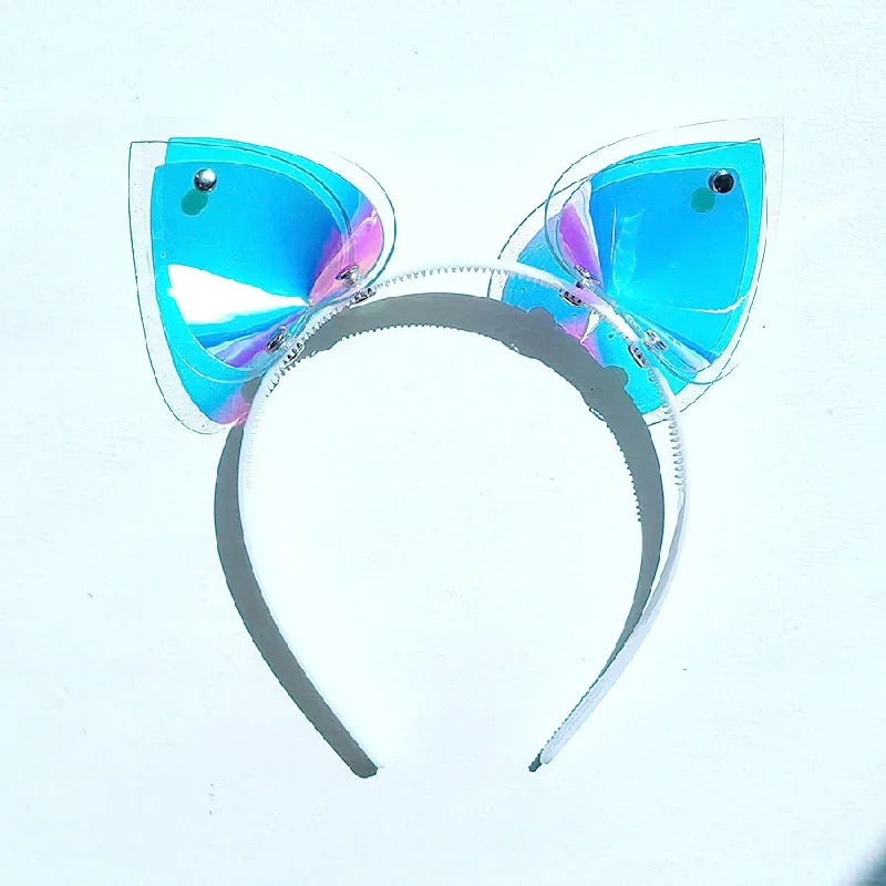 cyber-holographic-cat-bunny-ear-headband