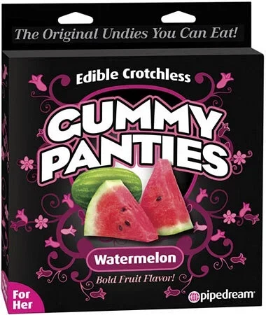 Edible Crotchless Gummy Panty - Watermelon