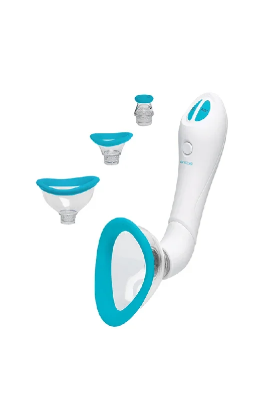 Doc Johnson - Bloom Intimate Body Stimulator Set - White/Blue