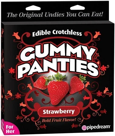 Edible Crotchless Gummy Panty - Strawberry