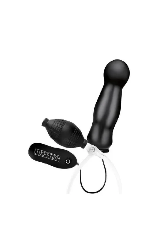 Electric Eel - Lux Fetish - Inflatable Vibrating Plug - Black