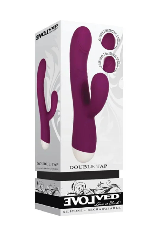 evolved-double-tap-thumping-dual-vibrator-burgundy