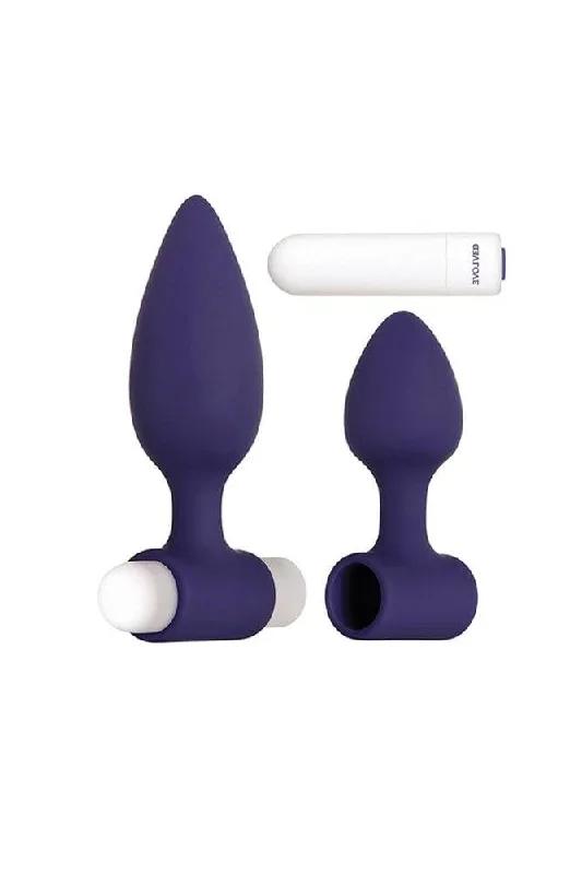 Evolved - Dynamic Duo Butt Plug Set - Purple