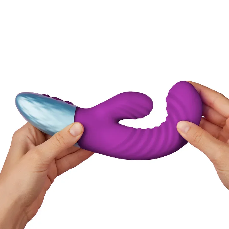 femmefunn-delola-ribbed-rabbit-vibrator