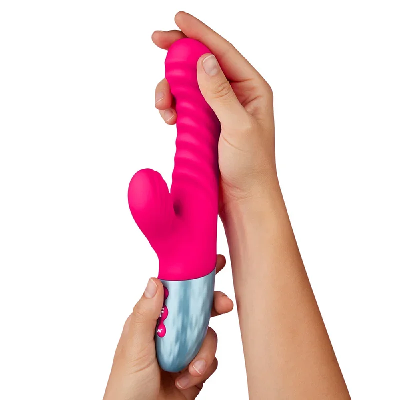 femmefunn-delola-ribbed-rabbit-vibrator