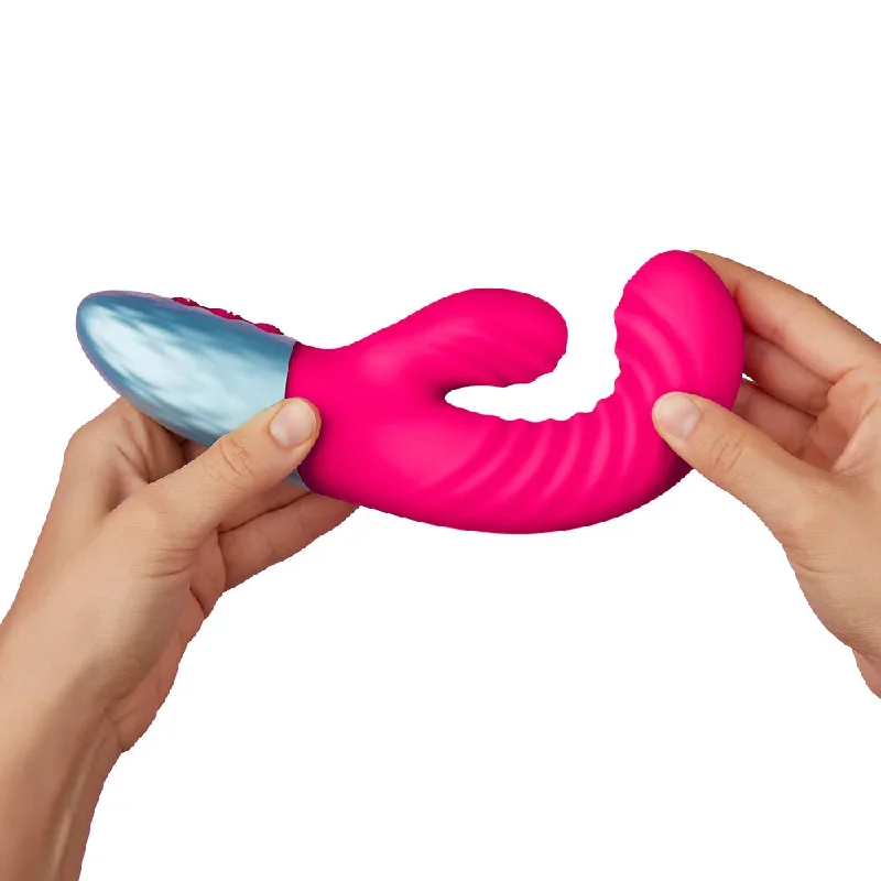 femmefunn-delola-ribbed-rabbit-vibrator