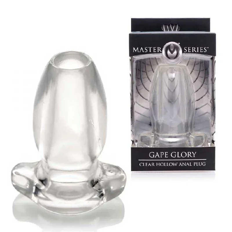 Gape Glory Clear Hollow Butt Plug | 3.9 Inch Tunnel Probe by Master Series