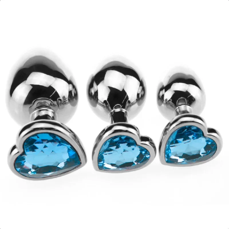 jeweled-heart-shaped-metal-princess-plug-beginner-set-3-colors