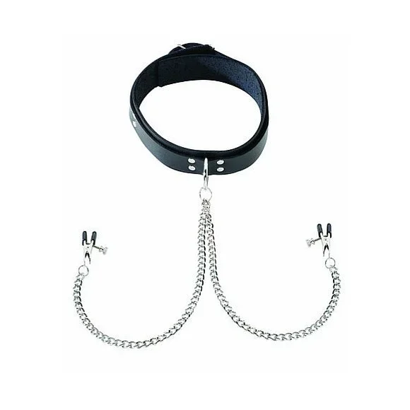 leather-collar-with-nipple-clamps