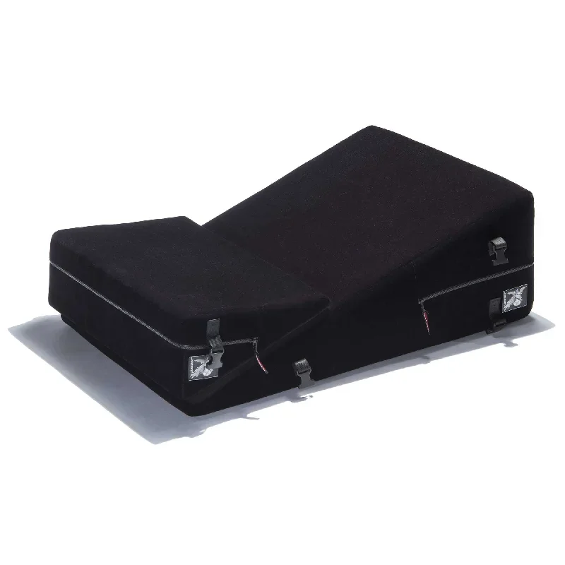 Liberator Black Label Wedge/Ramp Combo With Black Cuff Set — High-Density Foam Positioning Pillow