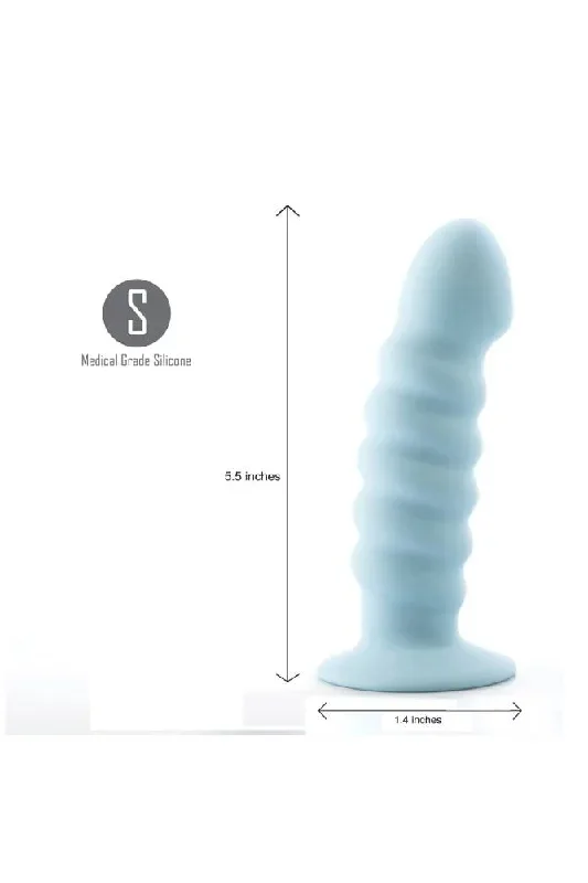 maia-toys-paris-6-ribbed-silicone-dildo-blue