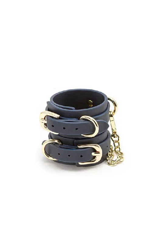 NS Novelties - Bondage Couture - Wrist Cuffs - Blue