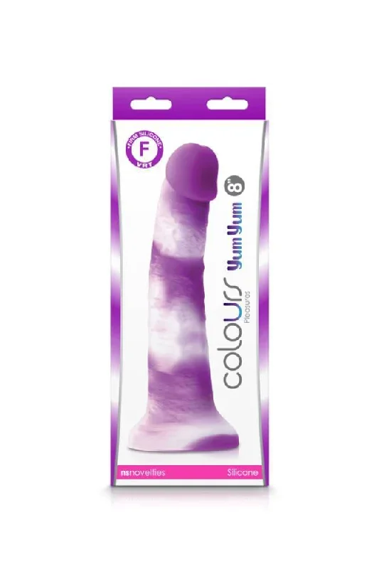 ns-novelties-colours-8-inch-pleasures-yum-yum-dildo-purple