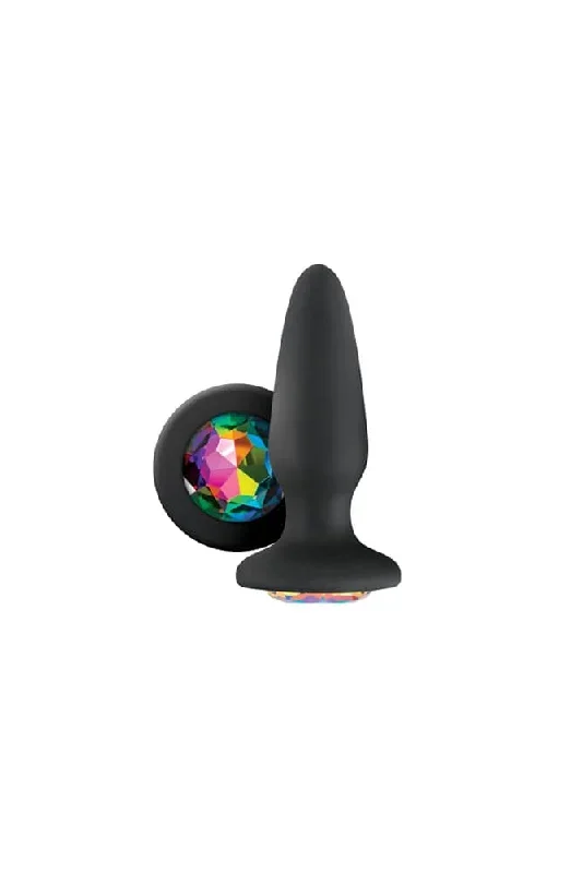 NS Novelties - Glams - Rainbow Gem Butt Plug - Black