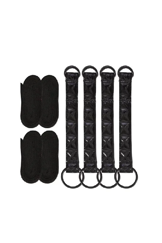 NS Novelties - Sinful - Bed Restraint Straps - Black