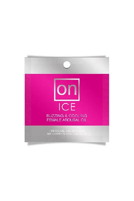 ON by Sensuva - ICE Natural Arousal Oil For Her - Single Use Ampoule Packet