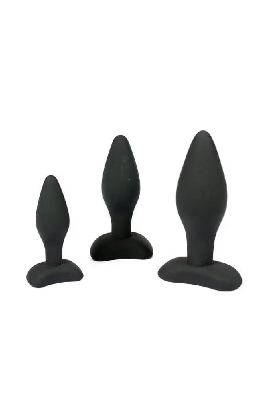 Onyxxx - Tushe Silicone Anal Trainer Kit - Black