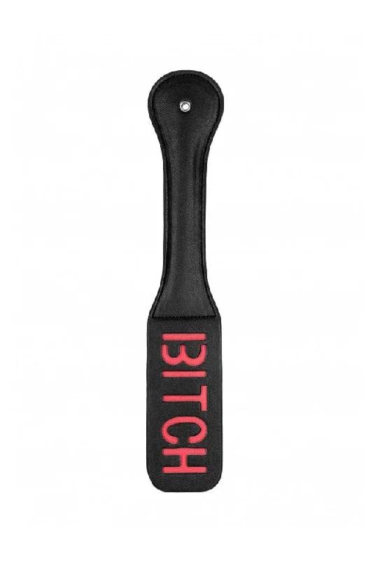 Ouch by Shots Toys - BITCH Paddle - Black