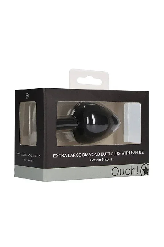 ouch-by-shots-toys-diamond-butt-plug-with-handle-black-assorted