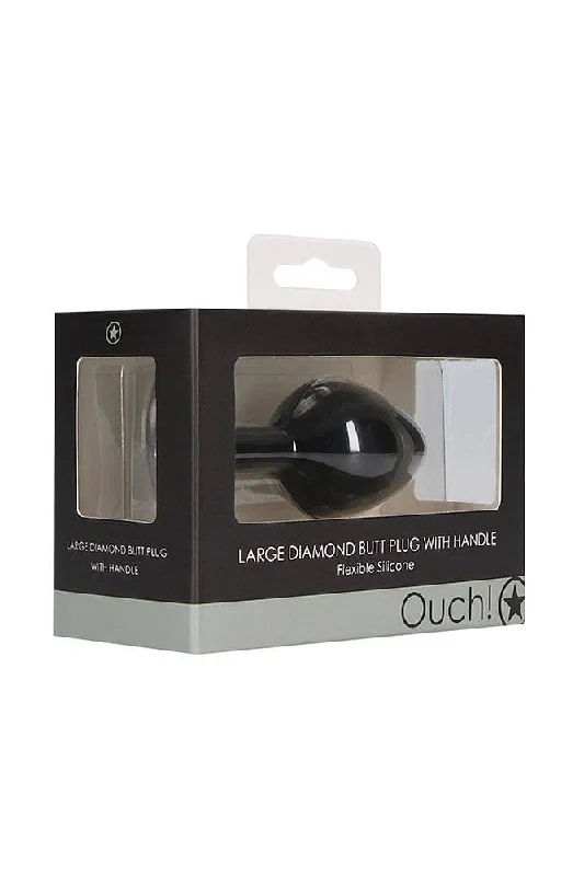 ouch-by-shots-toys-diamond-butt-plug-with-handle-black-assorted