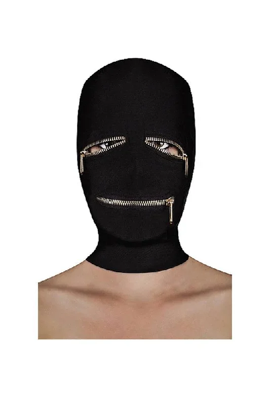 Ouch by Shots Toys - Extreme Zipper Mask - Black