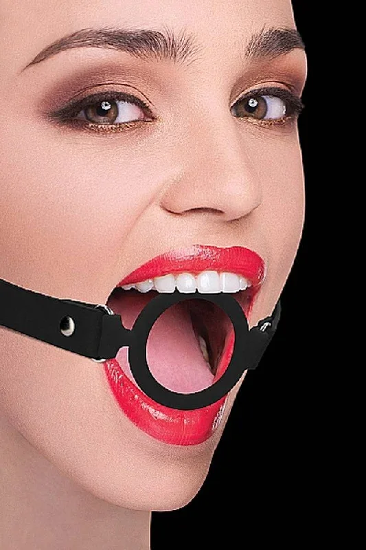 ouch-by-shots-toys-silicone-ring-gag-black