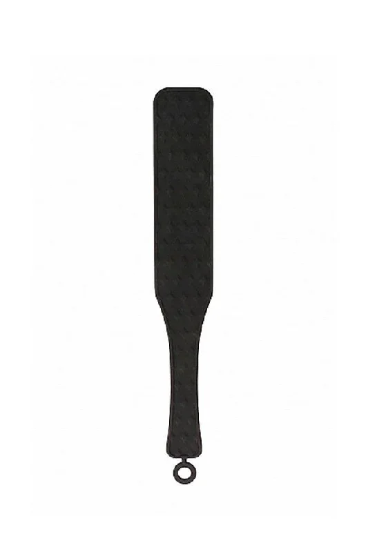 Ouch by Shots Toys - Silicone Textured Paddle - Black