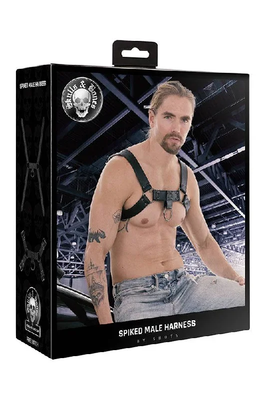 ouch-by-shots-toys-skulls-and-bones-male-harness-with-spikes-black