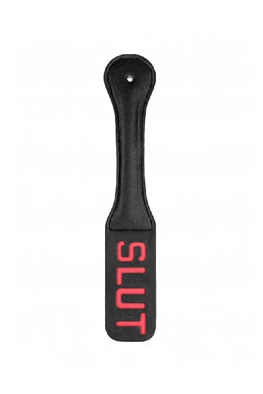 Ouch by Shots Toys - SLUT Paddle - Black/Red