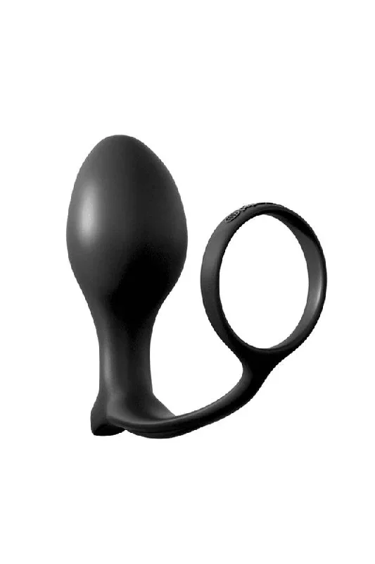 Pipedream - Anal Fantasy - Ass-gasm Cock Ring Advanced Plug - Black