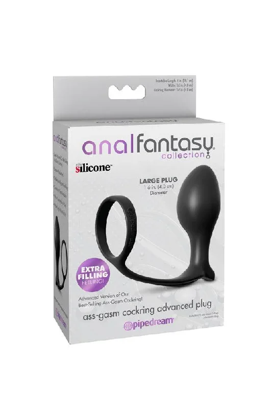 pipedream-anal-fantasy-ass-gasm-cock-ring-advanced-plug-black