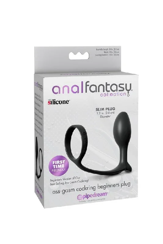 pipedream-anal-fantasy-ass-gasm-cock-ring-beginners-plug-black