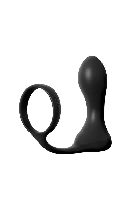 Pipedream - Anal Fantasy Elite - Ass-gasm Rechargeable Cock Ring Butt Plug - Black