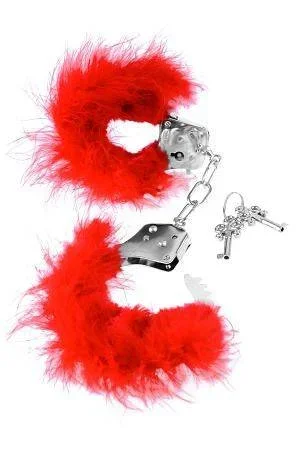 pipedream-fetish-fantasy-feather-love-cuffs-red