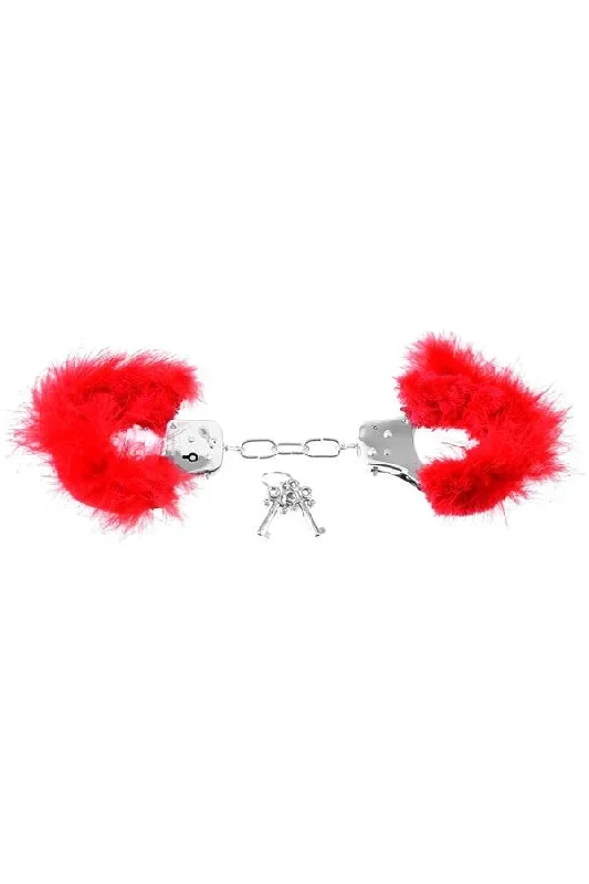 pipedream-fetish-fantasy-feather-love-cuffs-red